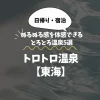 トロトロ温泉【東海】日帰り・宿泊OK｜ぬるぬる感を体感できるとろとろ温泉5選