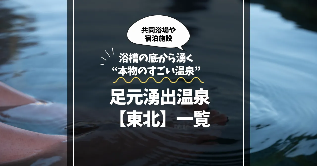 足元湧出温泉【東北】一覧｜浴槽の底から湧く“本物のすごい温泉”厳選